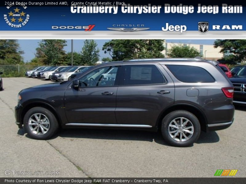 Granite Crystal Metallic / Black 2014 Dodge Durango Limited AWD