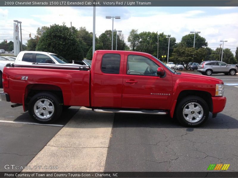 Victory Red / Light Titanium 2009 Chevrolet Silverado 1500 LTZ Extended Cab 4x4