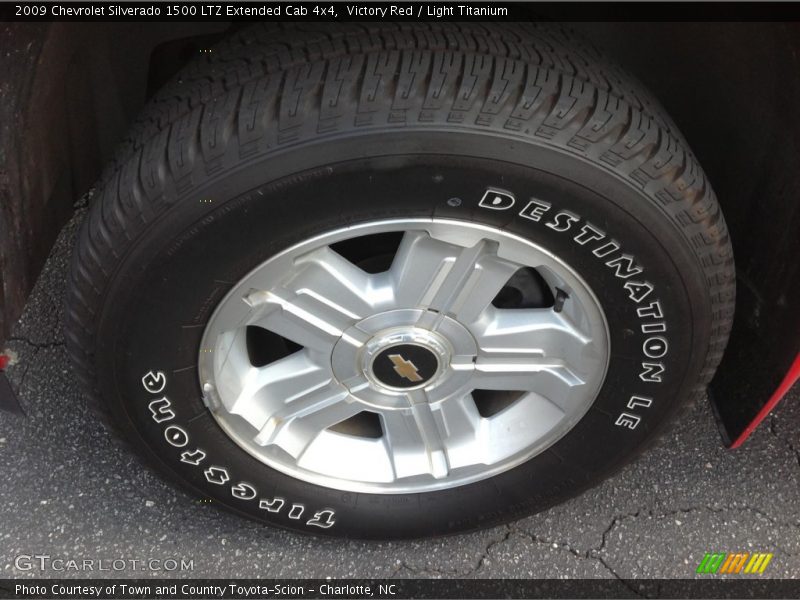 Victory Red / Light Titanium 2009 Chevrolet Silverado 1500 LTZ Extended Cab 4x4