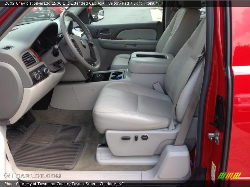 Victory Red / Light Titanium 2009 Chevrolet Silverado 1500 LTZ Extended Cab 4x4