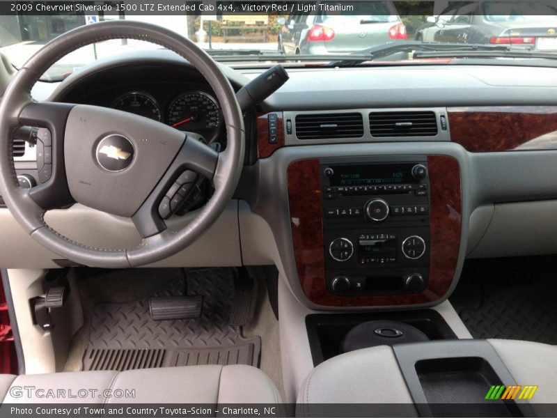 Victory Red / Light Titanium 2009 Chevrolet Silverado 1500 LTZ Extended Cab 4x4