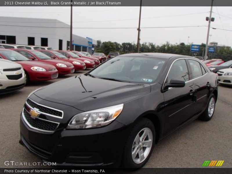 Black Granite Metallic / Jet Black/Titanium 2013 Chevrolet Malibu LS