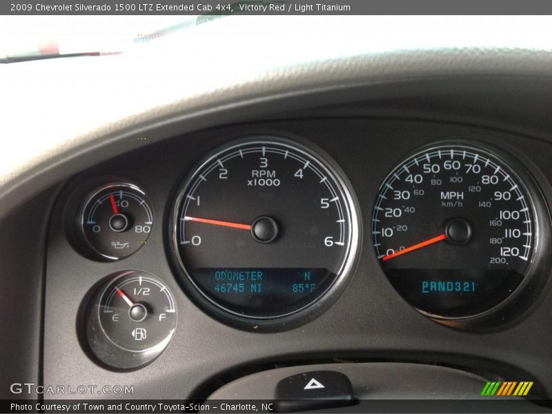 Victory Red / Light Titanium 2009 Chevrolet Silverado 1500 LTZ Extended Cab 4x4
