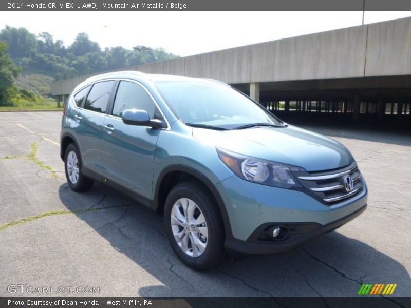 Mountain Air Metallic / Beige 2014 Honda CR-V EX-L AWD