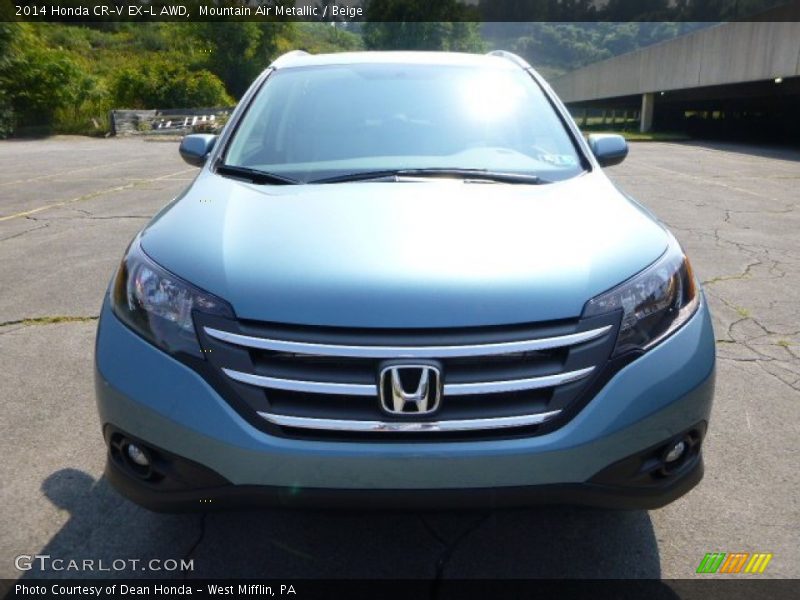 Mountain Air Metallic / Beige 2014 Honda CR-V EX-L AWD