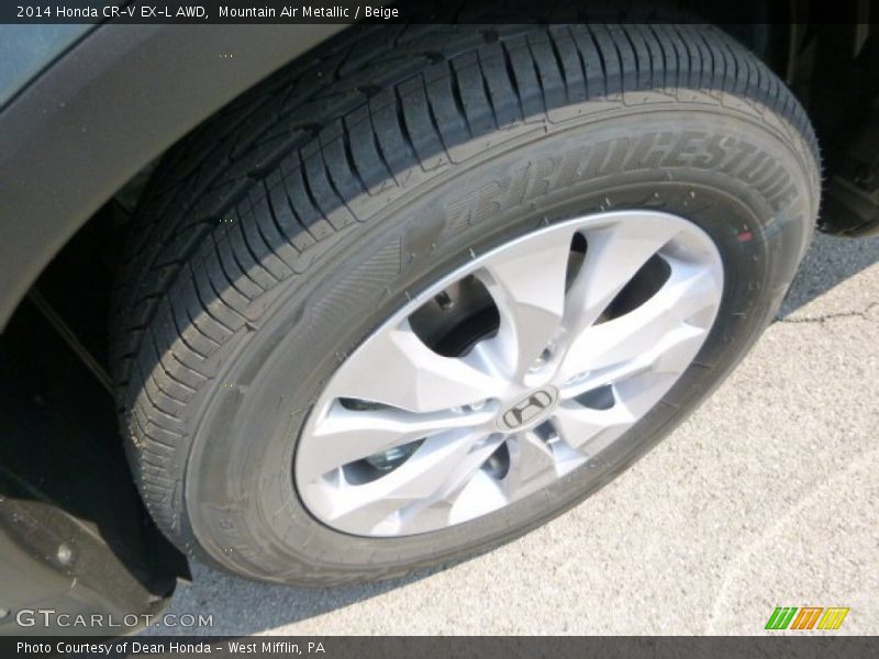 Mountain Air Metallic / Beige 2014 Honda CR-V EX-L AWD