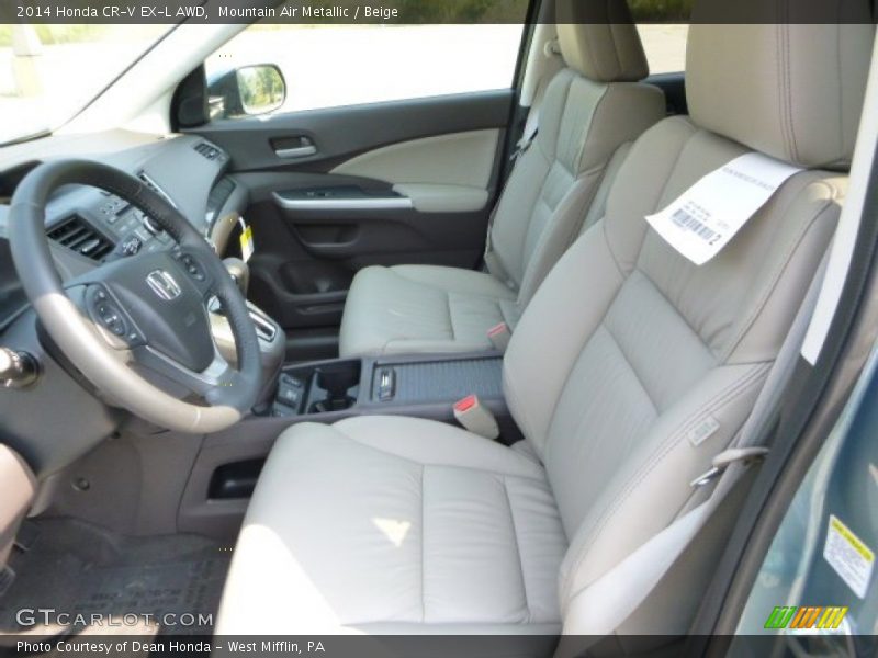 Mountain Air Metallic / Beige 2014 Honda CR-V EX-L AWD