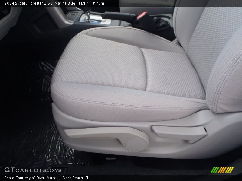 Marine Blue Pearl / Platinum 2014 Subaru Forester 2.5i