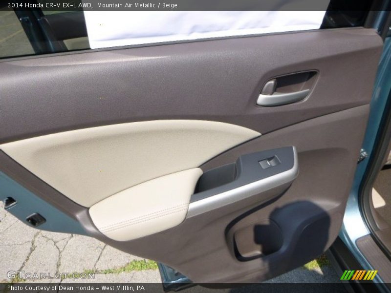 Mountain Air Metallic / Beige 2014 Honda CR-V EX-L AWD
