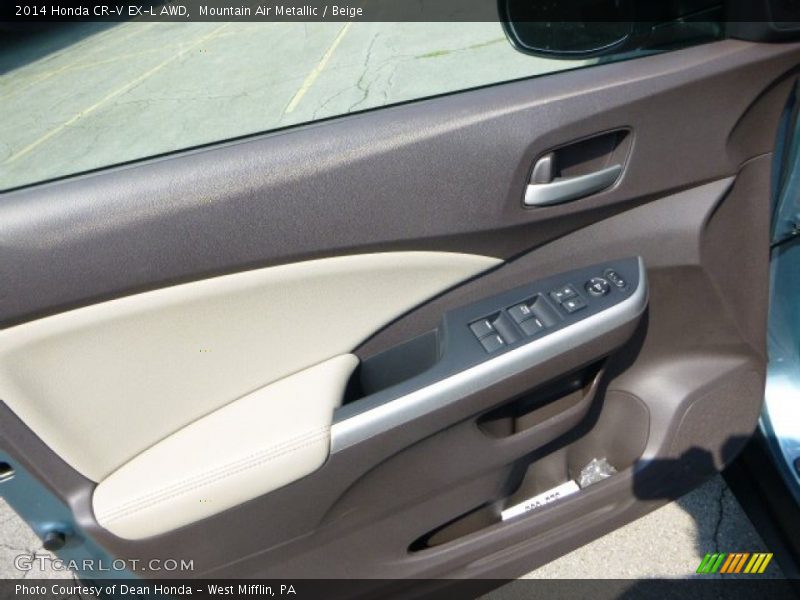 Mountain Air Metallic / Beige 2014 Honda CR-V EX-L AWD