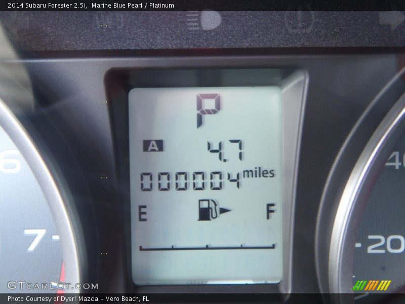 Marine Blue Pearl / Platinum 2014 Subaru Forester 2.5i