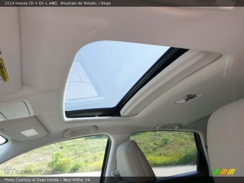 Mountain Air Metallic / Beige 2014 Honda CR-V EX-L AWD