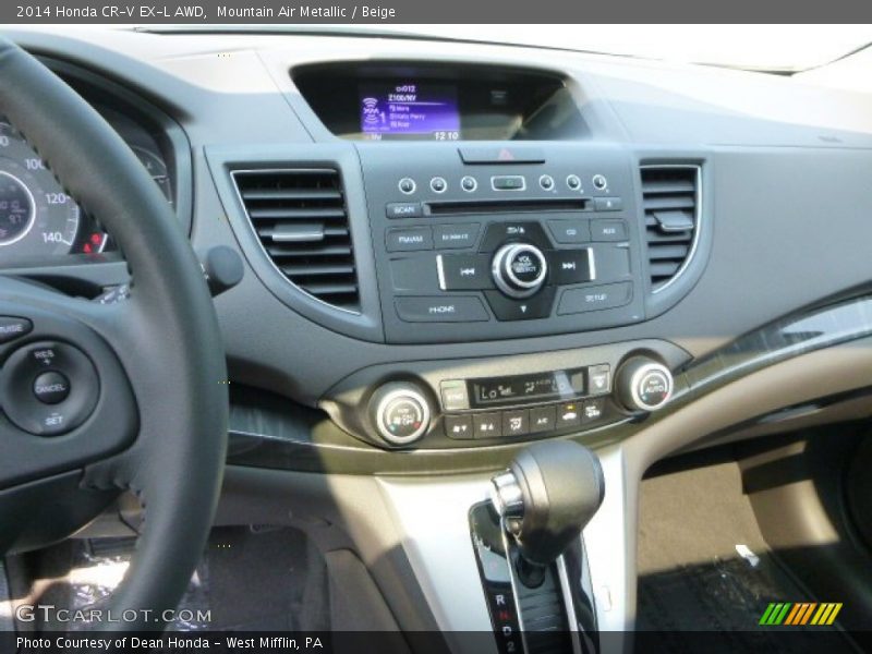 Mountain Air Metallic / Beige 2014 Honda CR-V EX-L AWD