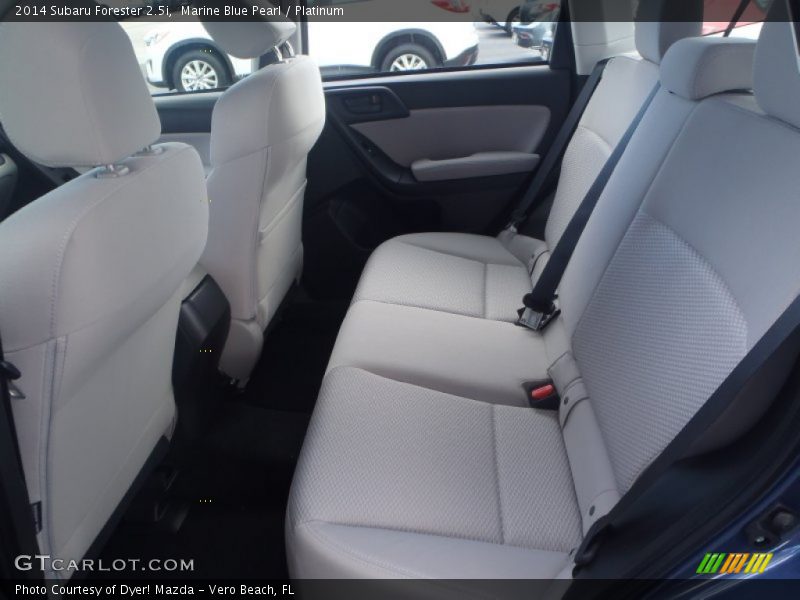 Marine Blue Pearl / Platinum 2014 Subaru Forester 2.5i