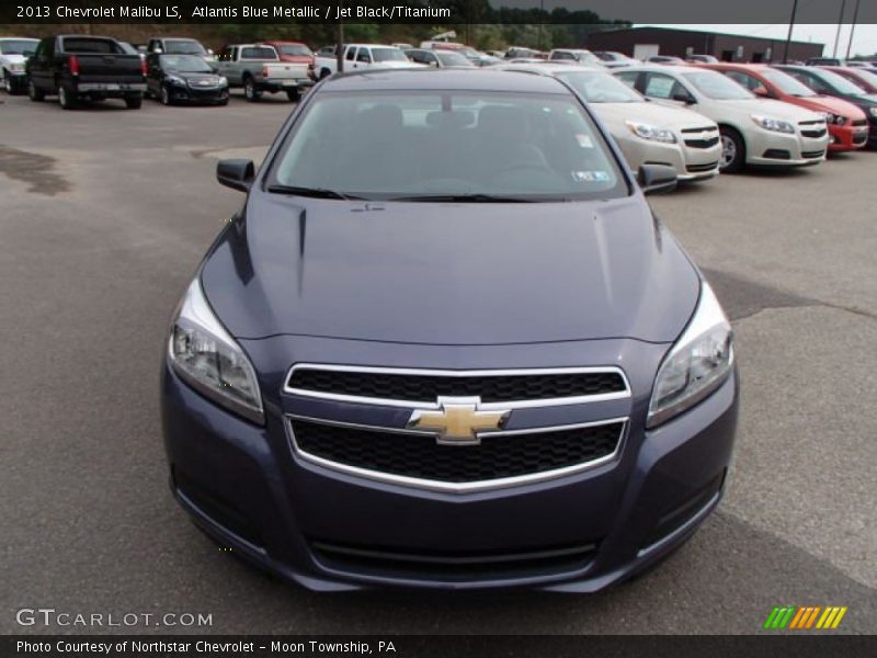 Atlantis Blue Metallic / Jet Black/Titanium 2013 Chevrolet Malibu LS