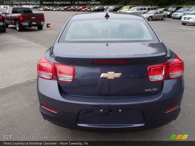 Atlantis Blue Metallic / Jet Black/Titanium 2013 Chevrolet Malibu LS