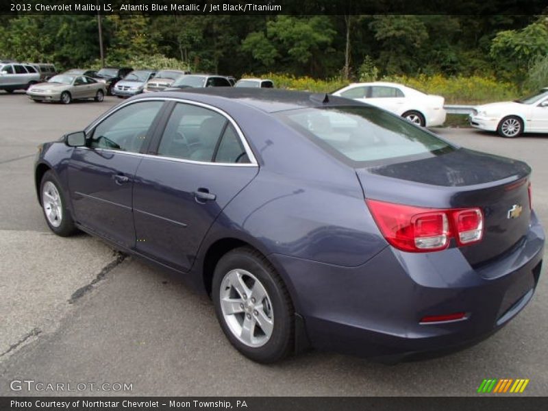 Atlantis Blue Metallic / Jet Black/Titanium 2013 Chevrolet Malibu LS