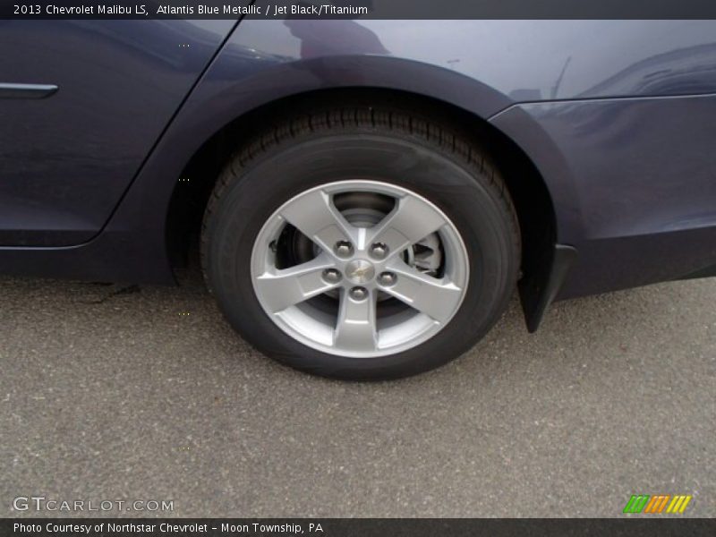 Atlantis Blue Metallic / Jet Black/Titanium 2013 Chevrolet Malibu LS