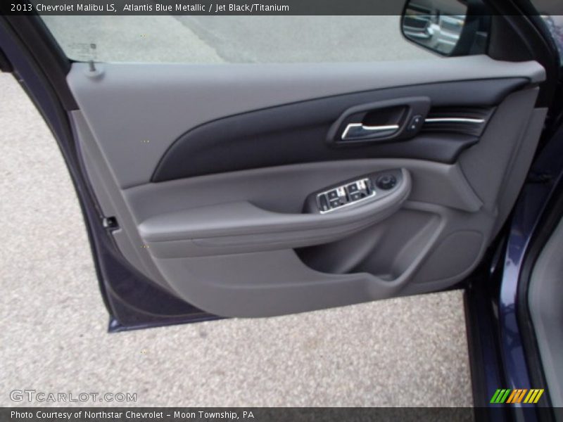 Atlantis Blue Metallic / Jet Black/Titanium 2013 Chevrolet Malibu LS