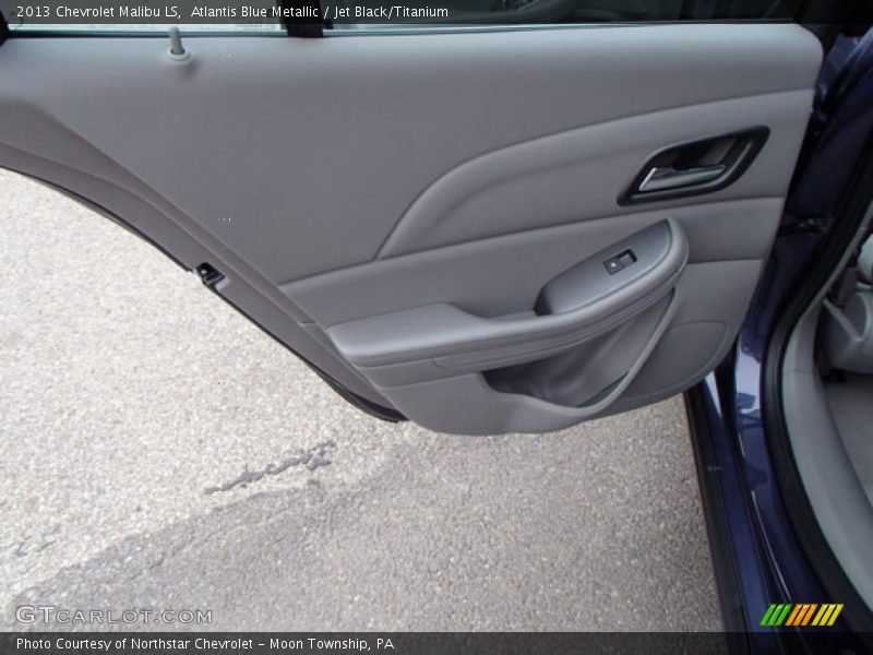 Atlantis Blue Metallic / Jet Black/Titanium 2013 Chevrolet Malibu LS