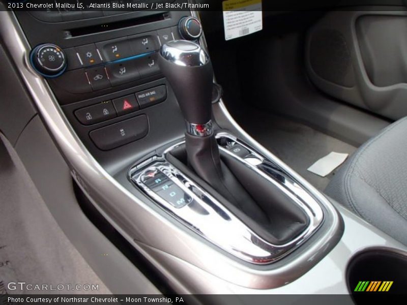 Atlantis Blue Metallic / Jet Black/Titanium 2013 Chevrolet Malibu LS