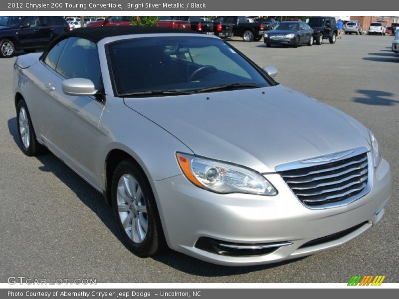Bright Silver Metallic / Black 2012 Chrysler 200 Touring Convertible