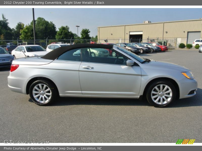 Bright Silver Metallic / Black 2012 Chrysler 200 Touring Convertible