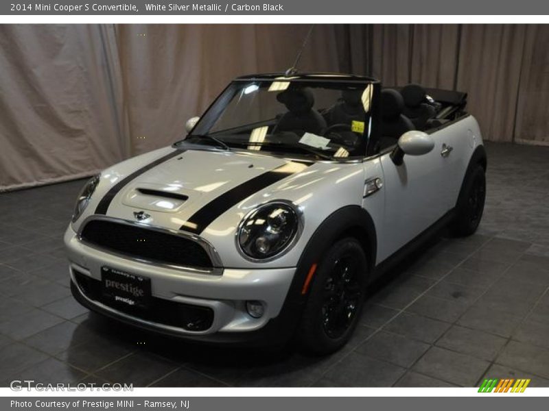 White Silver Metallic / Carbon Black 2014 Mini Cooper S Convertible
