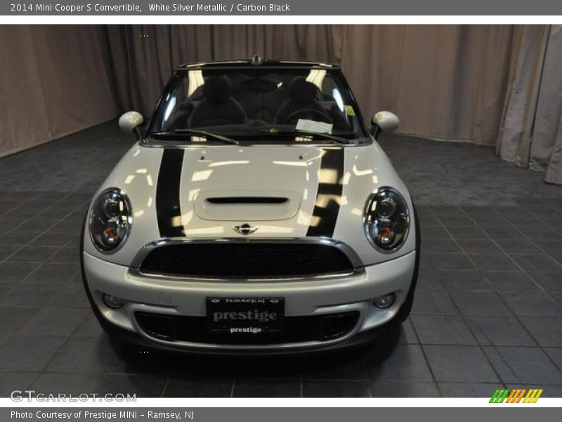 White Silver Metallic / Carbon Black 2014 Mini Cooper S Convertible