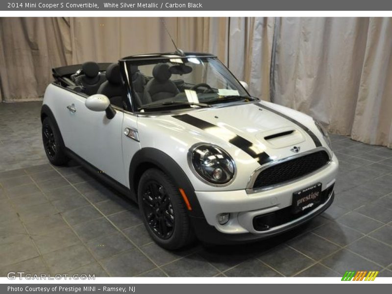White Silver Metallic / Carbon Black 2014 Mini Cooper S Convertible