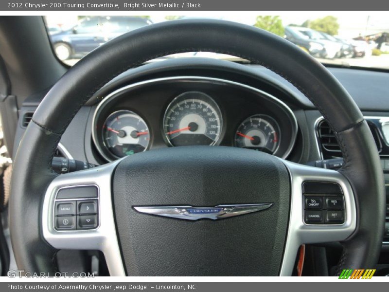 Bright Silver Metallic / Black 2012 Chrysler 200 Touring Convertible