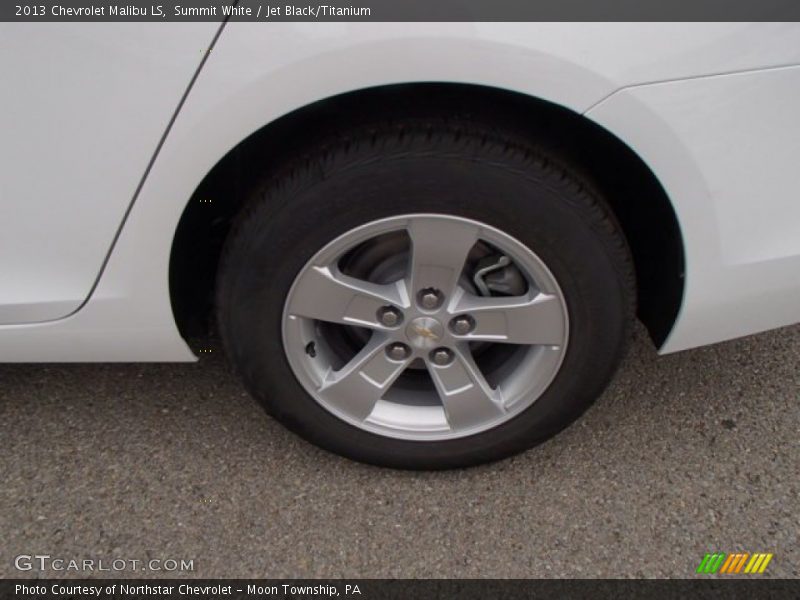 Summit White / Jet Black/Titanium 2013 Chevrolet Malibu LS