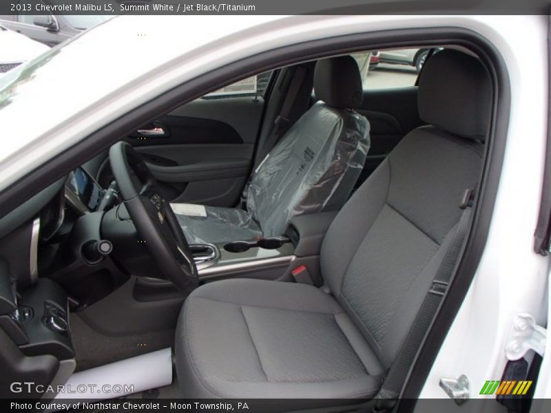 Summit White / Jet Black/Titanium 2013 Chevrolet Malibu LS
