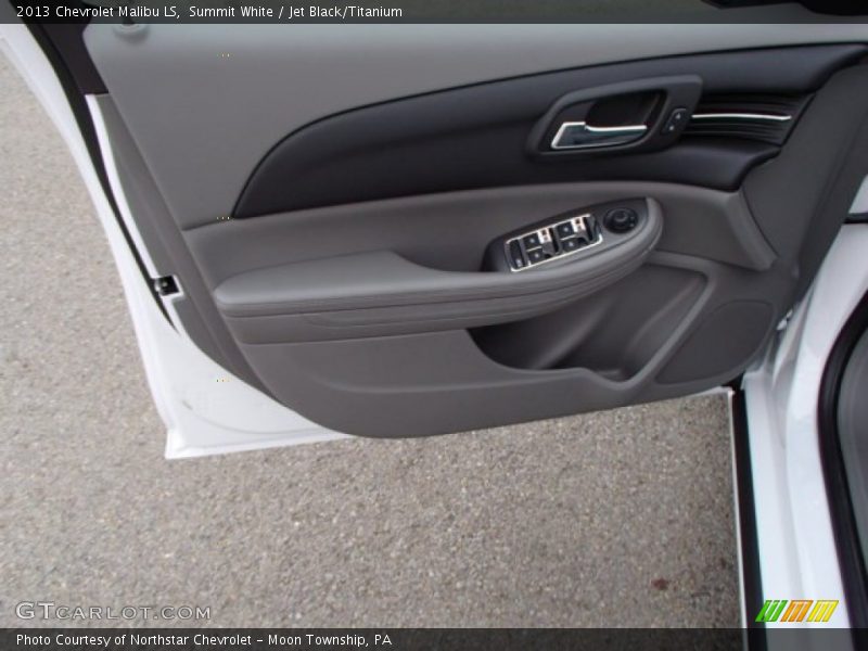 Summit White / Jet Black/Titanium 2013 Chevrolet Malibu LS