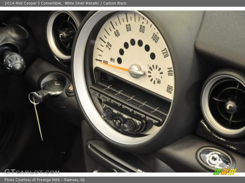 White Silver Metallic / Carbon Black 2014 Mini Cooper S Convertible
