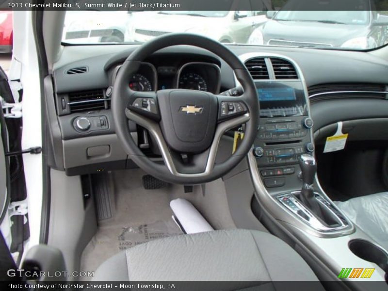 Summit White / Jet Black/Titanium 2013 Chevrolet Malibu LS