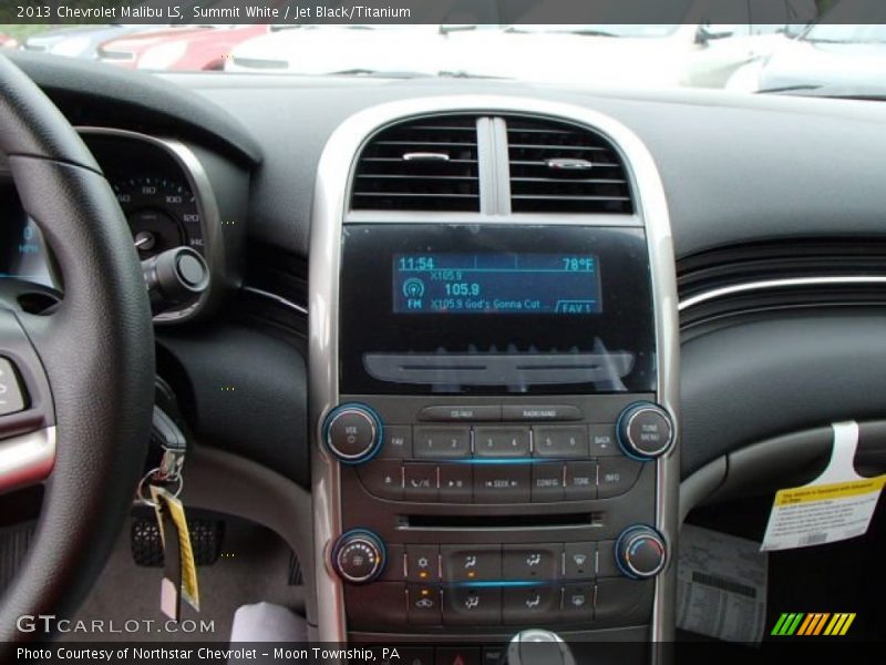 Summit White / Jet Black/Titanium 2013 Chevrolet Malibu LS
