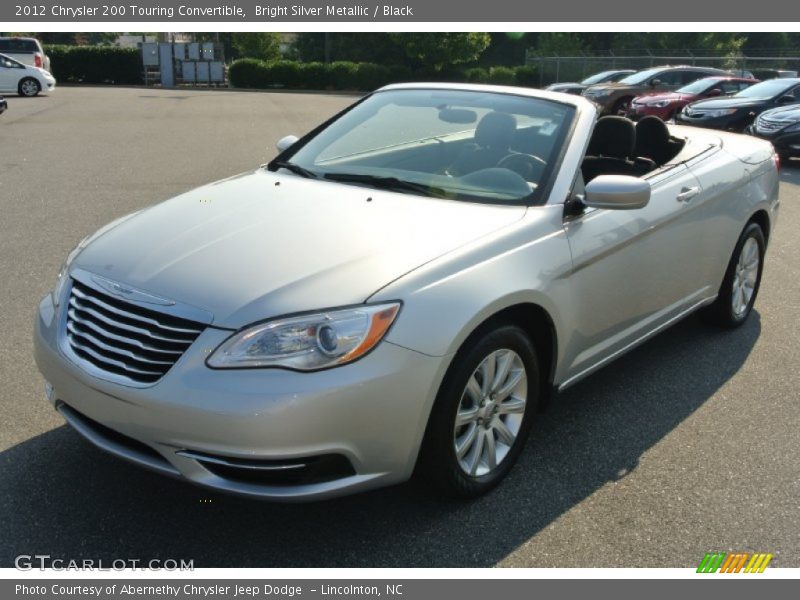 Bright Silver Metallic / Black 2012 Chrysler 200 Touring Convertible