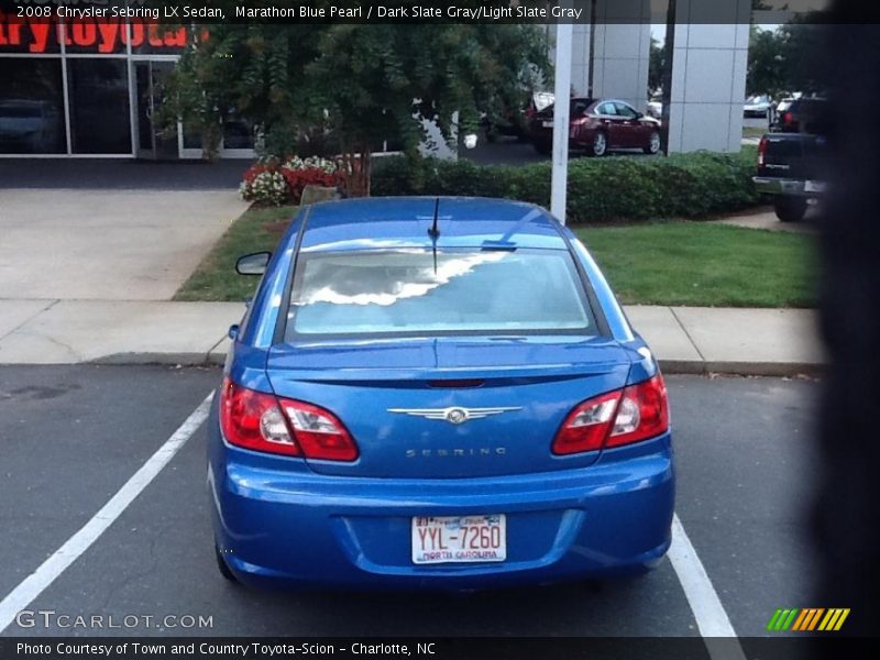 Marathon Blue Pearl / Dark Slate Gray/Light Slate Gray 2008 Chrysler Sebring LX Sedan