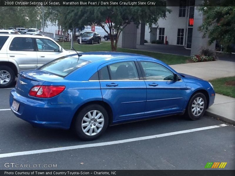 Marathon Blue Pearl / Dark Slate Gray/Light Slate Gray 2008 Chrysler Sebring LX Sedan