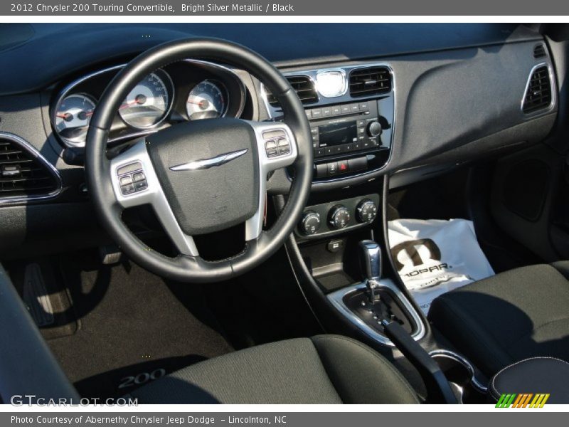 Bright Silver Metallic / Black 2012 Chrysler 200 Touring Convertible