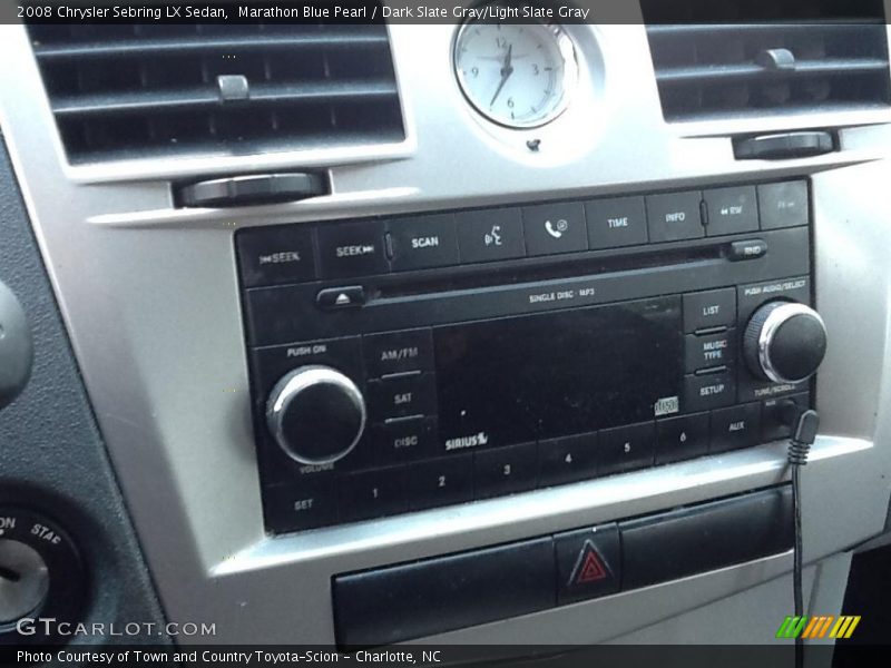 Marathon Blue Pearl / Dark Slate Gray/Light Slate Gray 2008 Chrysler Sebring LX Sedan