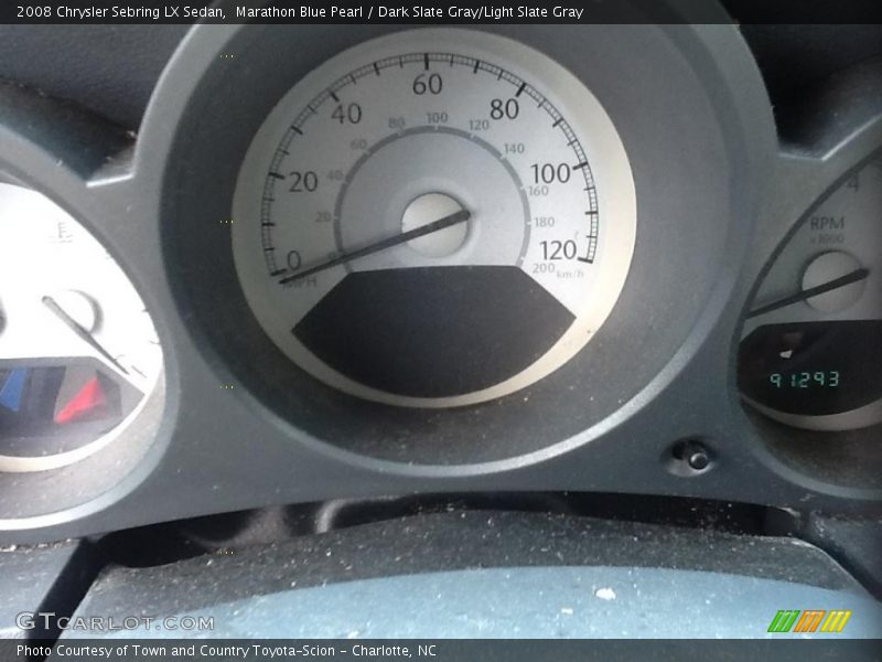 Marathon Blue Pearl / Dark Slate Gray/Light Slate Gray 2008 Chrysler Sebring LX Sedan