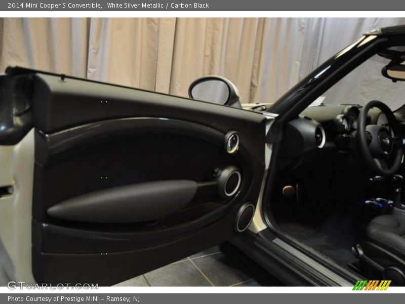 White Silver Metallic / Carbon Black 2014 Mini Cooper S Convertible