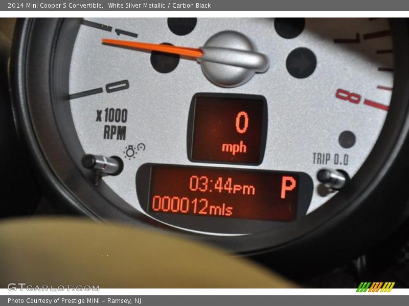 White Silver Metallic / Carbon Black 2014 Mini Cooper S Convertible