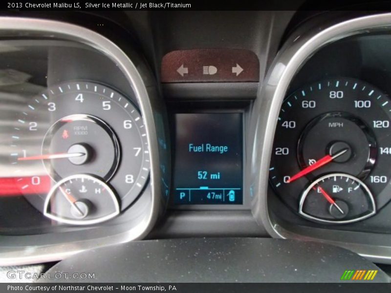 Silver Ice Metallic / Jet Black/Titanium 2013 Chevrolet Malibu LS