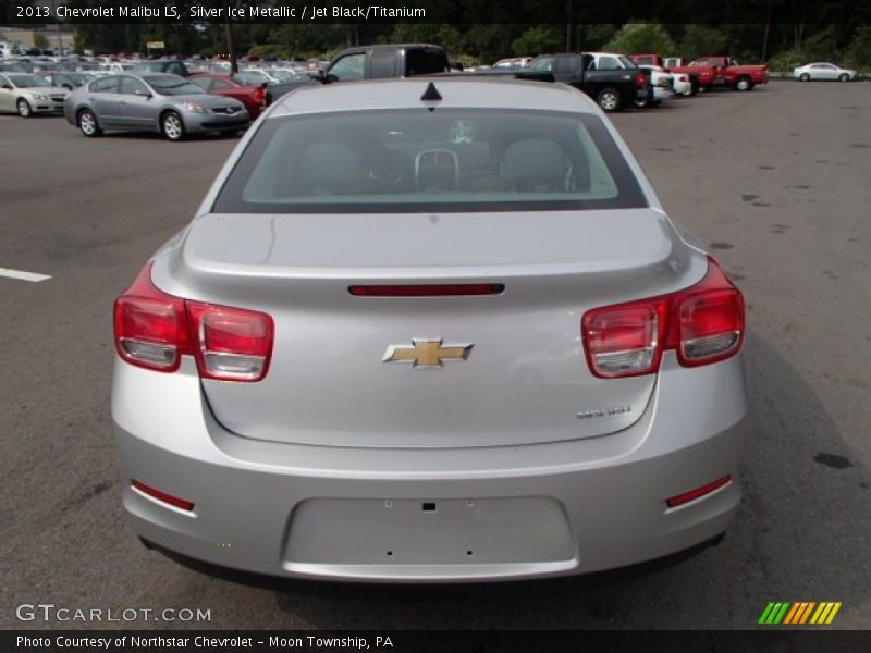 Silver Ice Metallic / Jet Black/Titanium 2013 Chevrolet Malibu LS