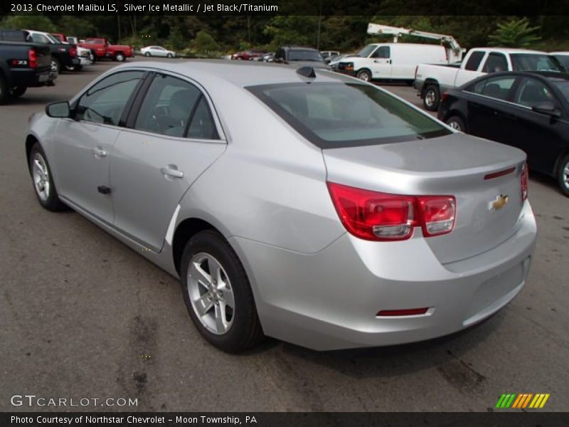 Silver Ice Metallic / Jet Black/Titanium 2013 Chevrolet Malibu LS