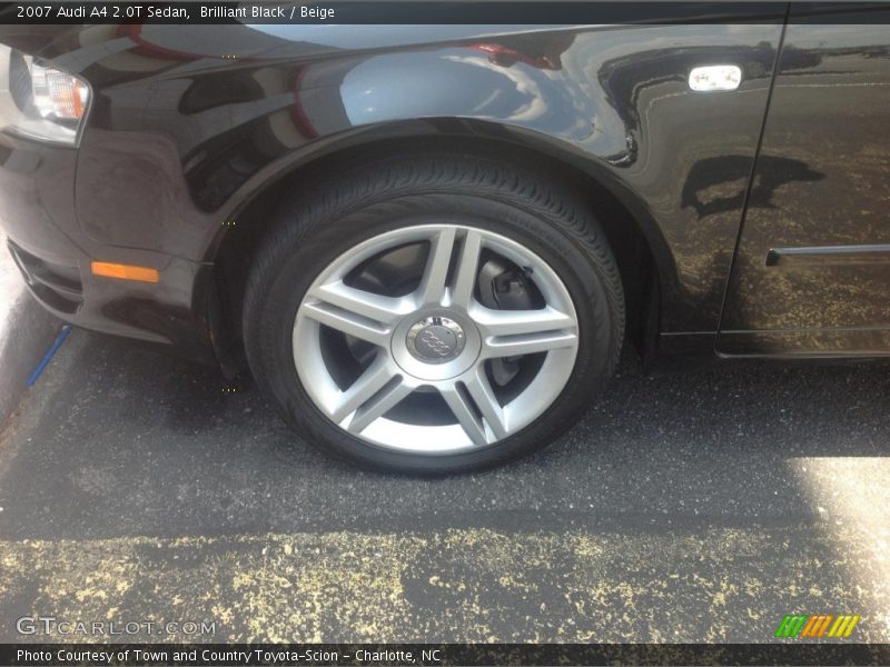 Brilliant Black / Beige 2007 Audi A4 2.0T Sedan