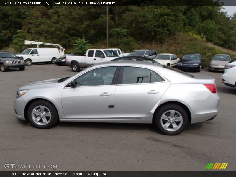 Silver Ice Metallic / Jet Black/Titanium 2013 Chevrolet Malibu LS
